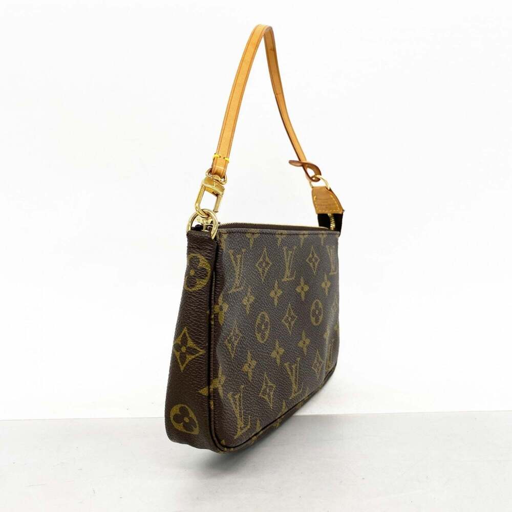 LOUIS VUITTON Authentic Brown Monogram Pochette Pouch - Picture 2 of 9